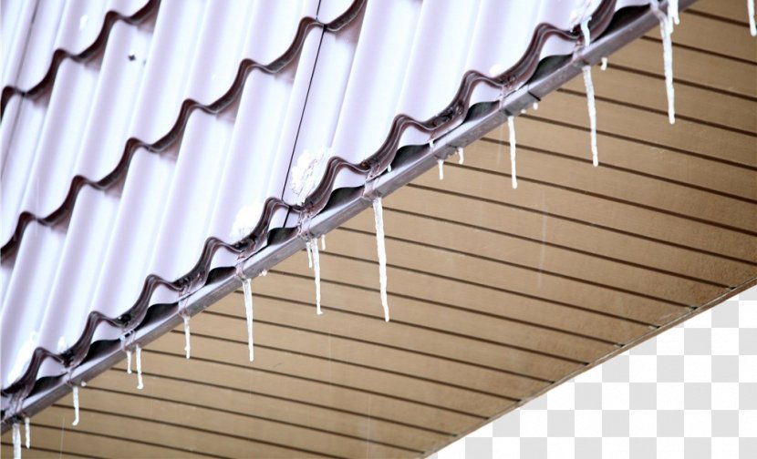 Eaves Icicle Ice Snow - Shade - Under The Of Icicles Transparent PNG