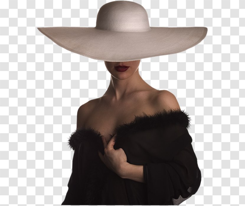 Woman With A Hat Painting Cap - Neck Transparent PNG