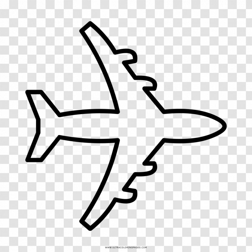 Airplane Drawing Painting - White - Fly Transparent PNG