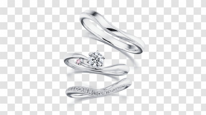 Silver Wedding Ring Jewellery Platinum Product Design - Material Transparent PNG