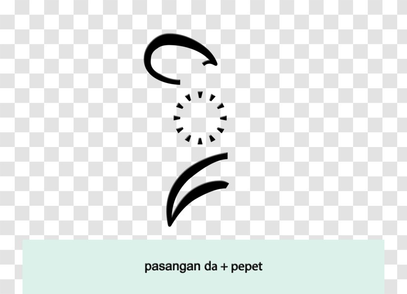 La Cakra Pepet Javanese Script - White - Jawa Transparent PNG