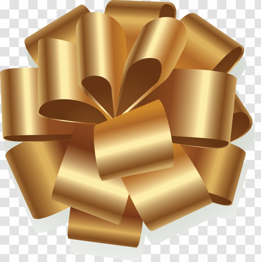 Gift Download Clip Art - Gold Transparent PNG