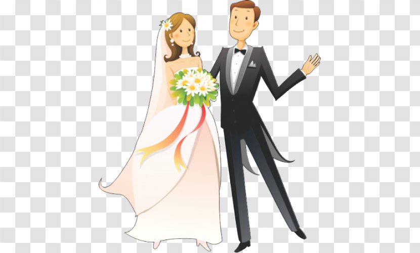 Marriage Drawing Wedding Bridegroom Clip Art - Cartoon Transparent PNG