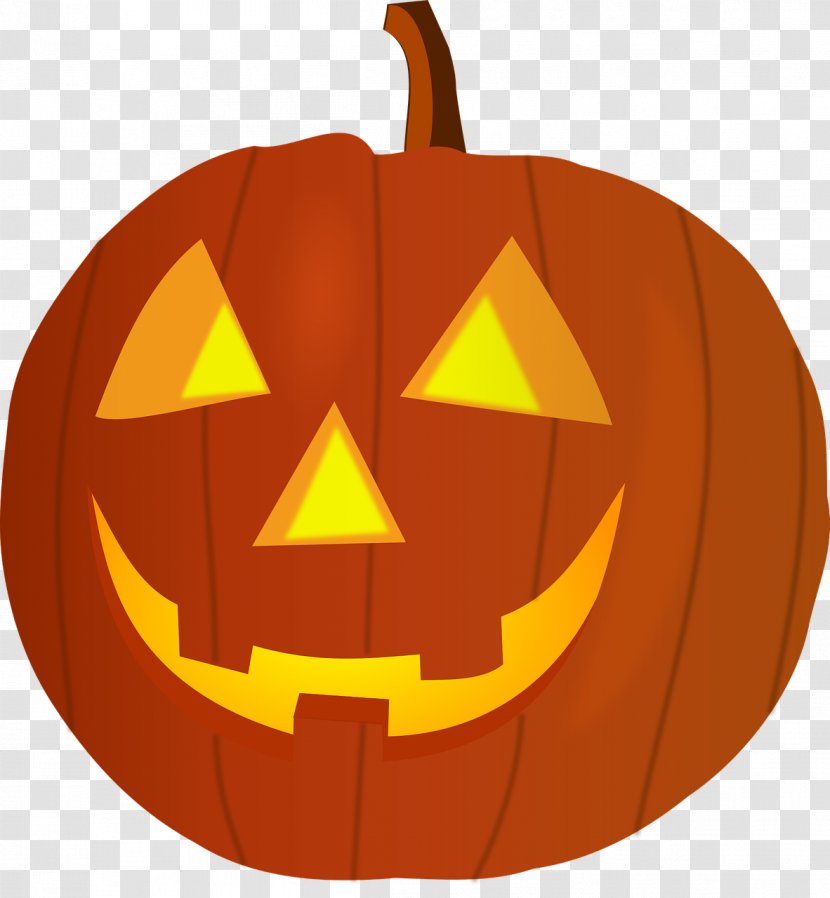 Jack-o'-lantern Pumpkin Halloween Carving Clip Art - Face - Clipart Transparent PNG