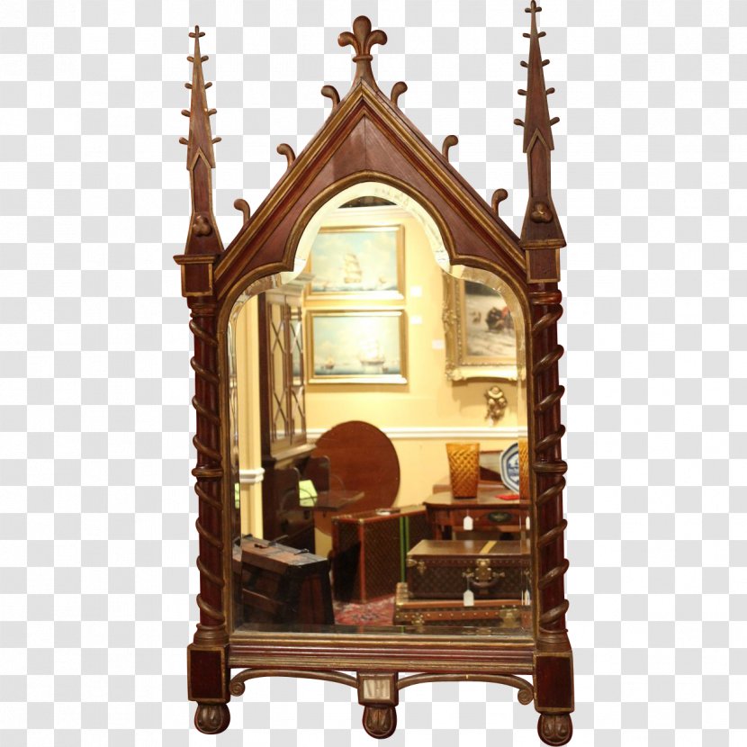 Gothic Revival Architecture Mirror Furniture Picture Frames - Polychrome Transparent PNG