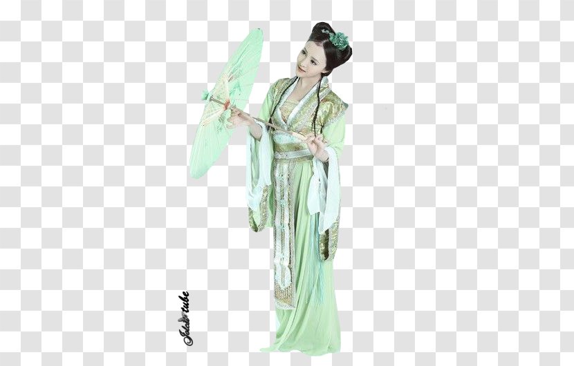 Hanfu Costume Chinese Clothing Kimono - Folk - Fictional Character Transparent PNG