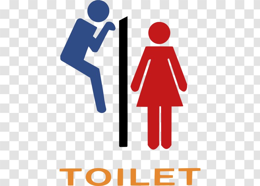 Toilet Signs: Sur La Porte Des Toilettes Sticker Public - Flush - Pham Transparent PNG