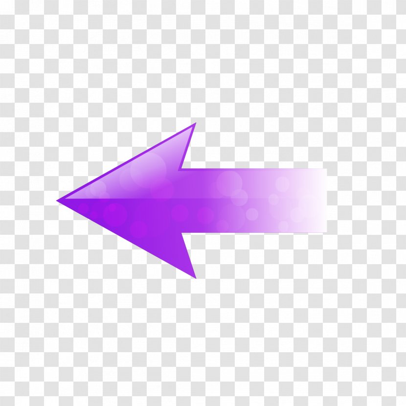 Triangle Point Pattern - Pink - Purple Left Arrow Transparent PNG