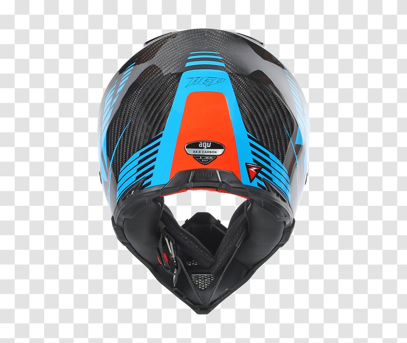 Motorcycle Helmets Bicycle Glass Fiber AGV - Carbon Transparent PNG