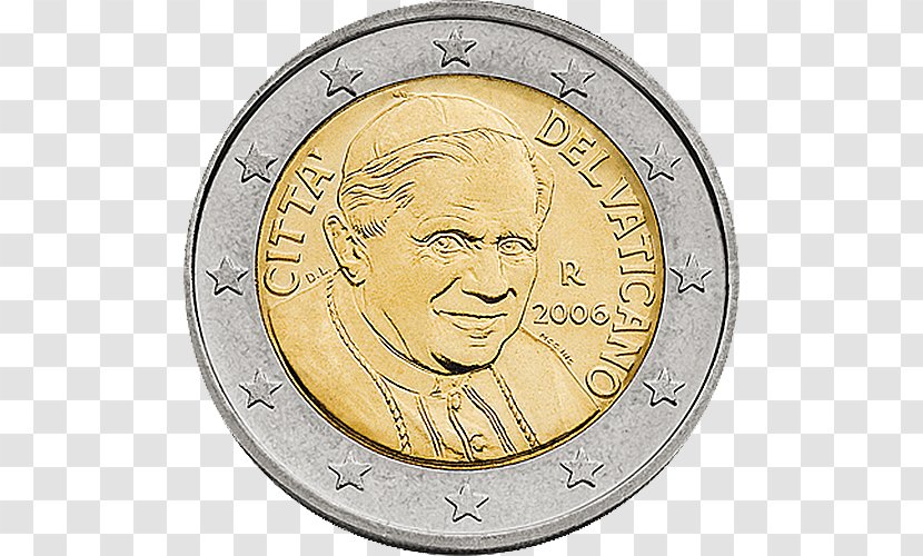 Vatican City 2 Euro Coin Coins - Finnish Transparent PNG