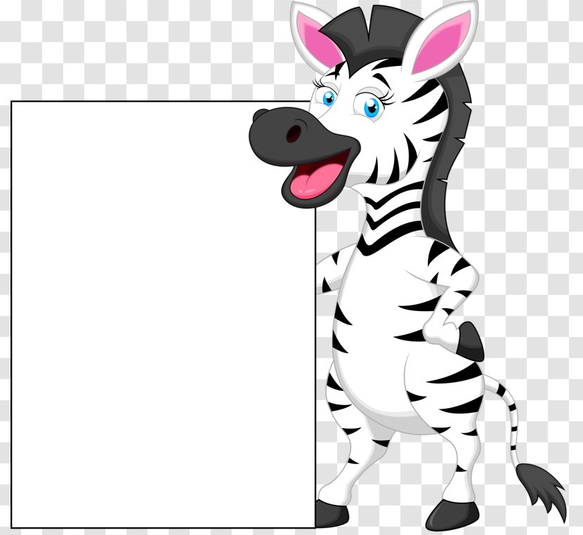 Zebra Cartoon Clip Art - Photography Transparent PNG