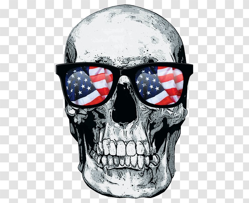 T-shirt United States Skull Top Transparent PNG