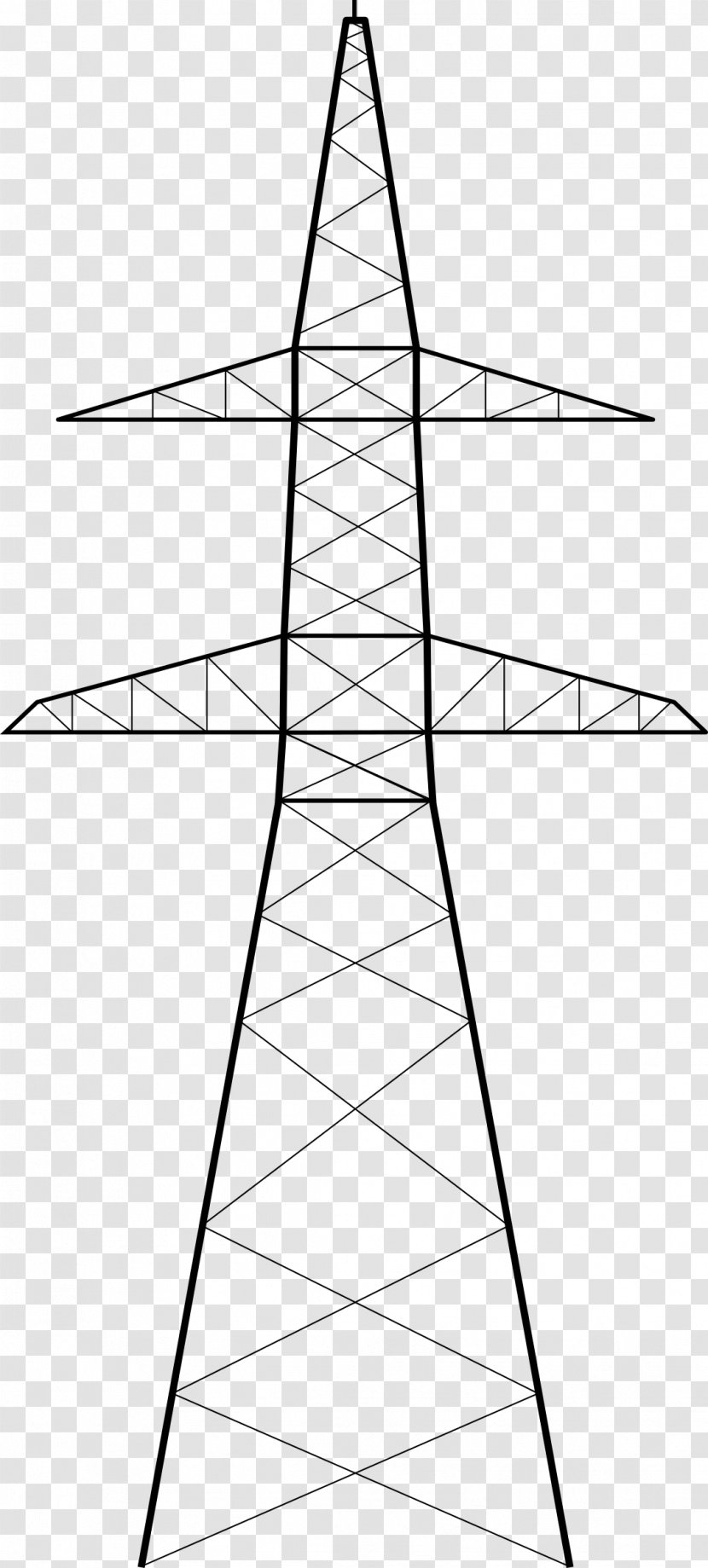 Transmission Tower Electric Power Drawing Clip Art Transparent PNG
