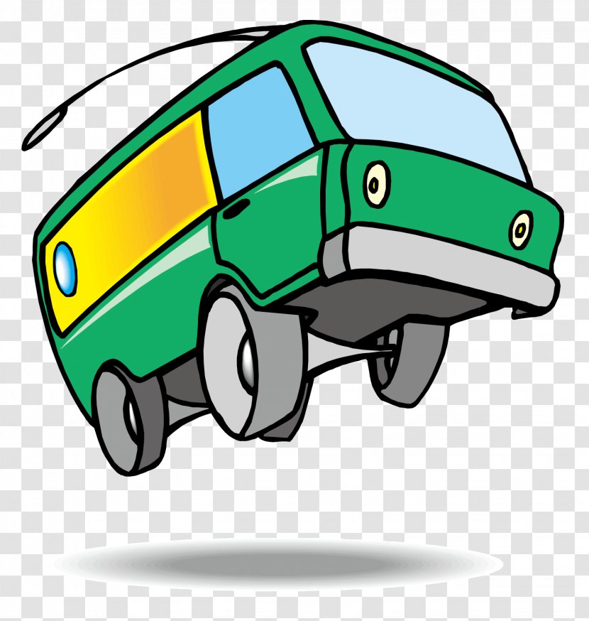 Bus Van Car Clip Art - Fictional Character - Cartoon Transparent PNG