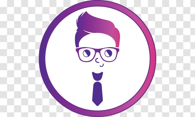 Purple Tie Guys Search Engine Optimization Business Glasses Marketing - Nose - Refusal Transparent PNG