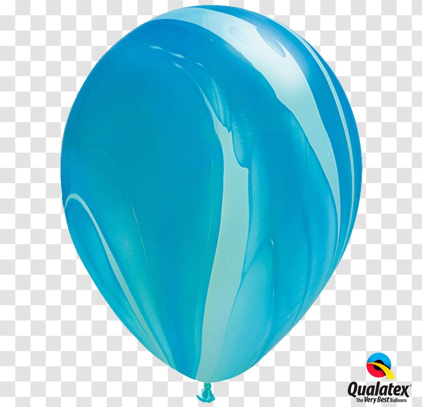 Toy Balloon Blue Rainbow Party - Aqua Transparent PNG