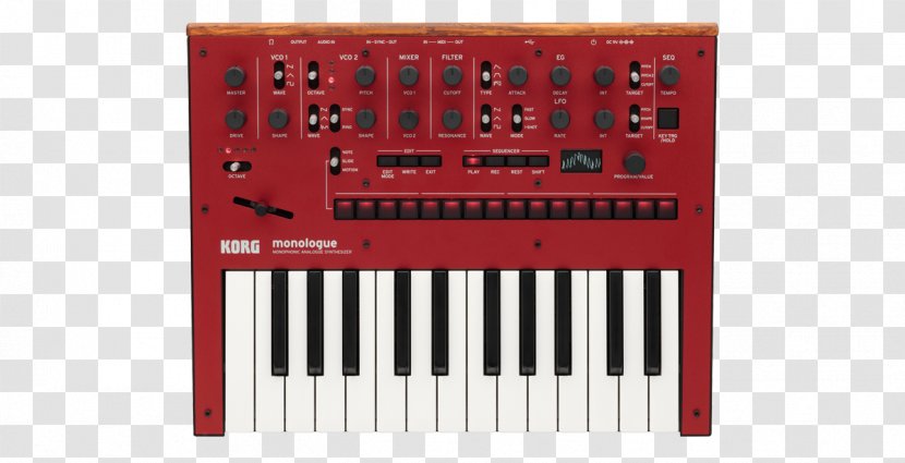 Korg Monologue Sound Synthesizers Analog Synthesizer Monophony - Tree - Mini Synth Transparent PNG