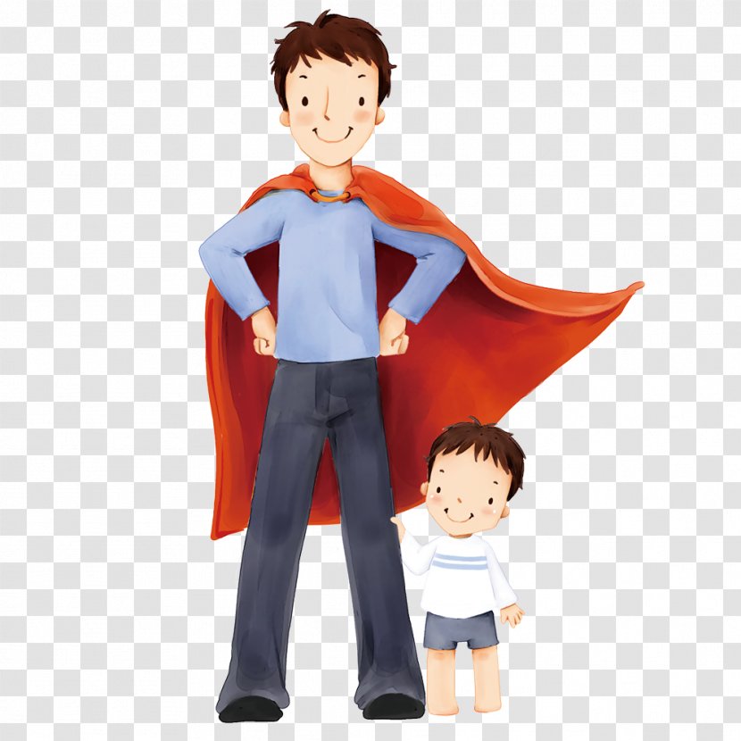 Father Superman Batman Child Image - Joint Transparent PNG