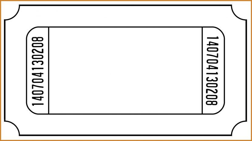 Template Ticket Microsoft Word Excel Clip Art - Number - Brand Transparent PNG