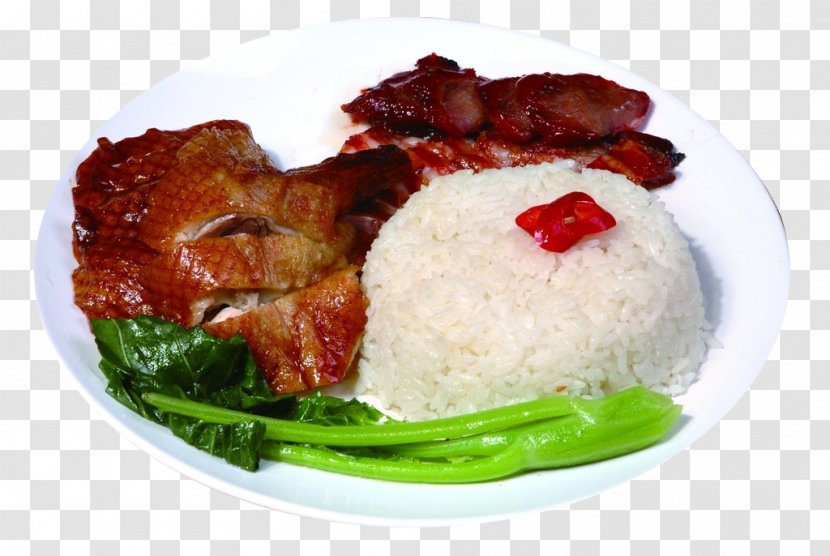 Cooked Rice Chicken Asian Cuisine Lunch Braising - Tocino - Cook Transparent PNG