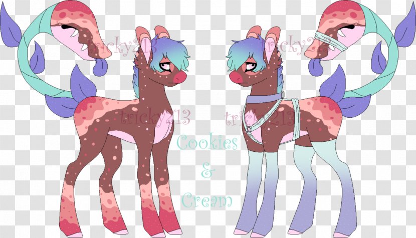 Horse Reindeer Cartoon - Flower Transparent PNG