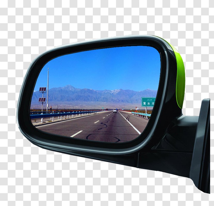 Rear-view Mirror Car Wing - Display Device - Side Transparent PNG