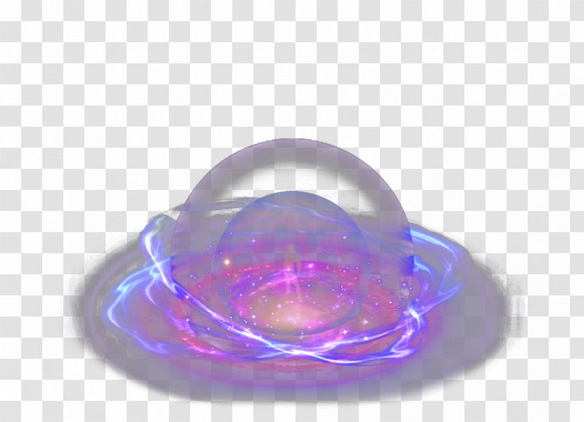 Purple Circle Crystal - Light Effect Array Transparent PNG