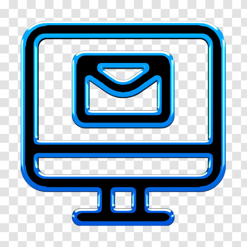 Monitor Icon Email Icon Advertising Icon Transparent PNG