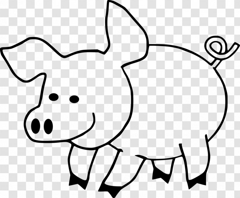 Pig Coloring Book Cuteness Adult Clip Art Transparent PNG