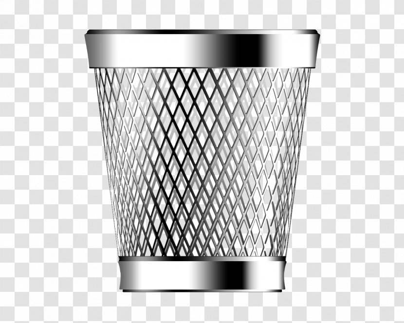 Waste Container Recycling Icon - Metal Trash Can Transparent PNG