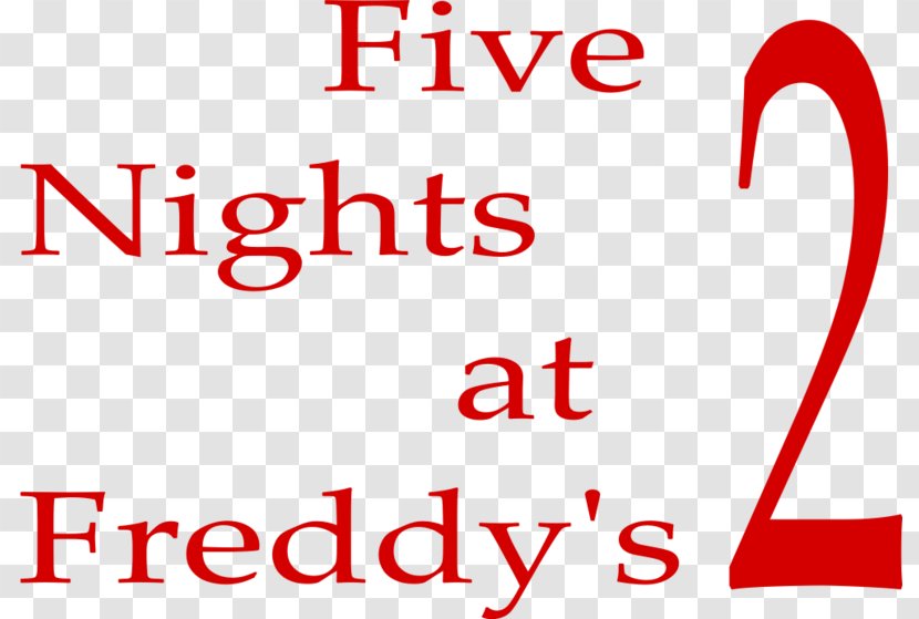 Five Nights At Freddy's 2 Game Logo Point And Click Survival Horror - Red - Originality Transparent PNG
