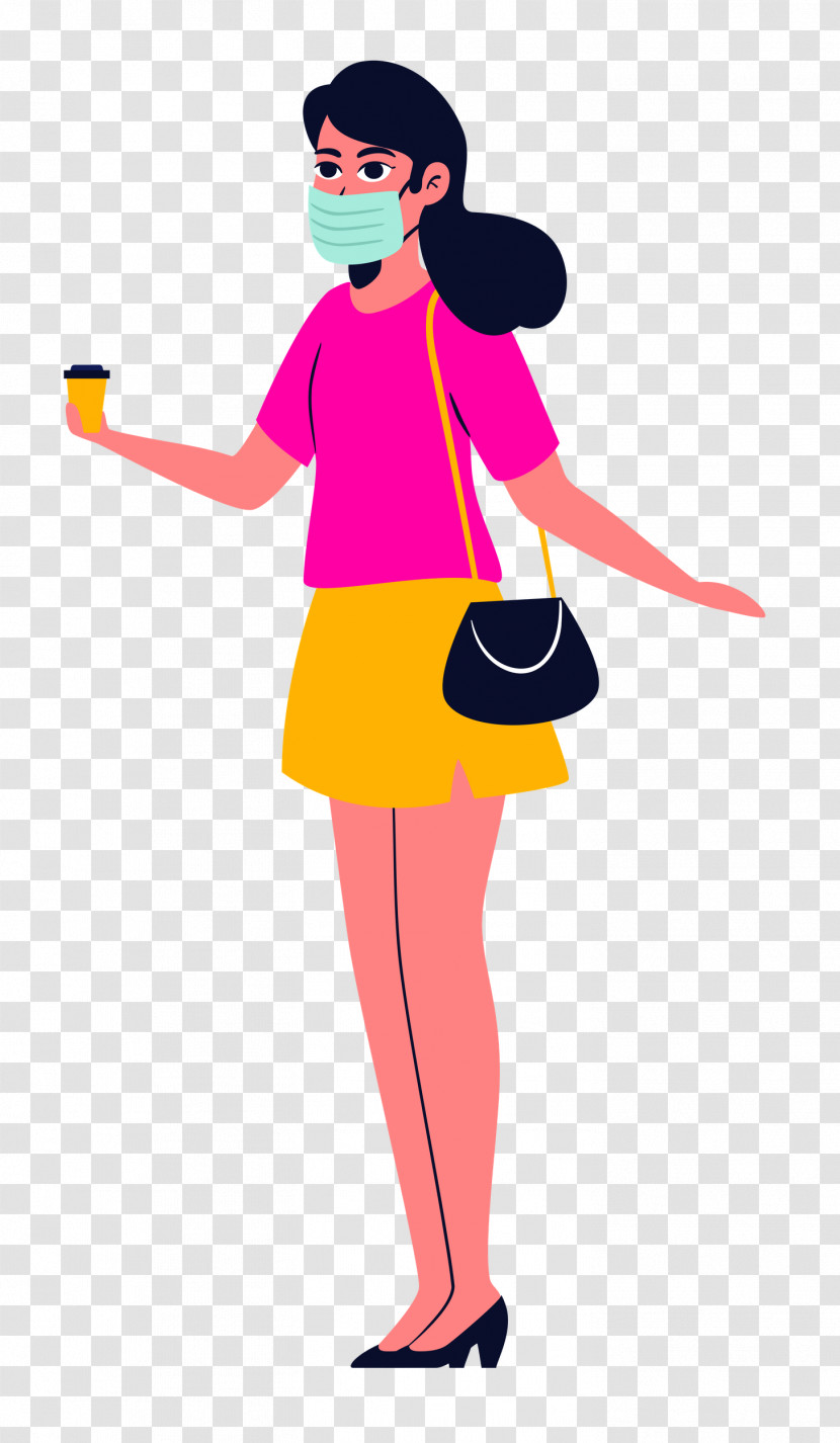 Girl With Mask Girl Mask Transparent PNG