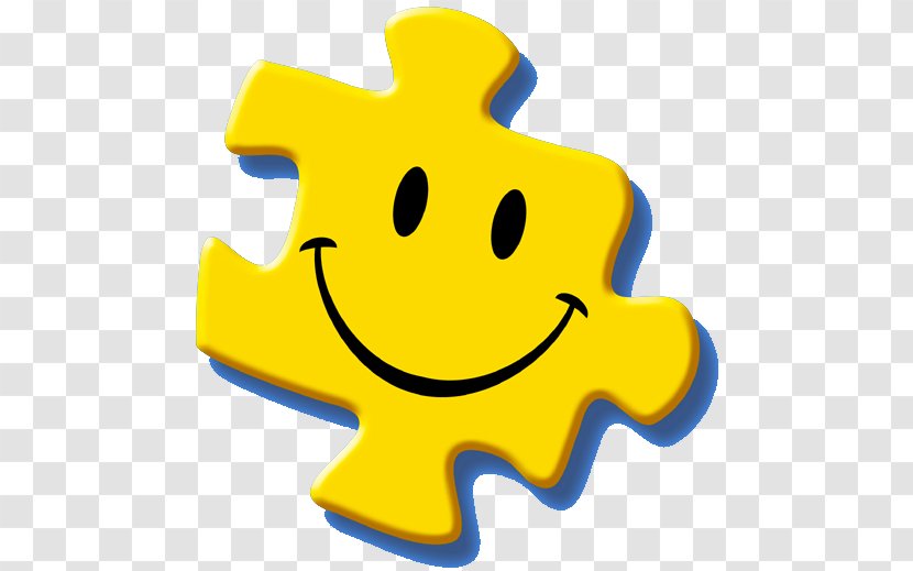 Happiness Smile Puzzle Symbol Clip Art - Yellow - Jigsaw Piece Transparent PNG
