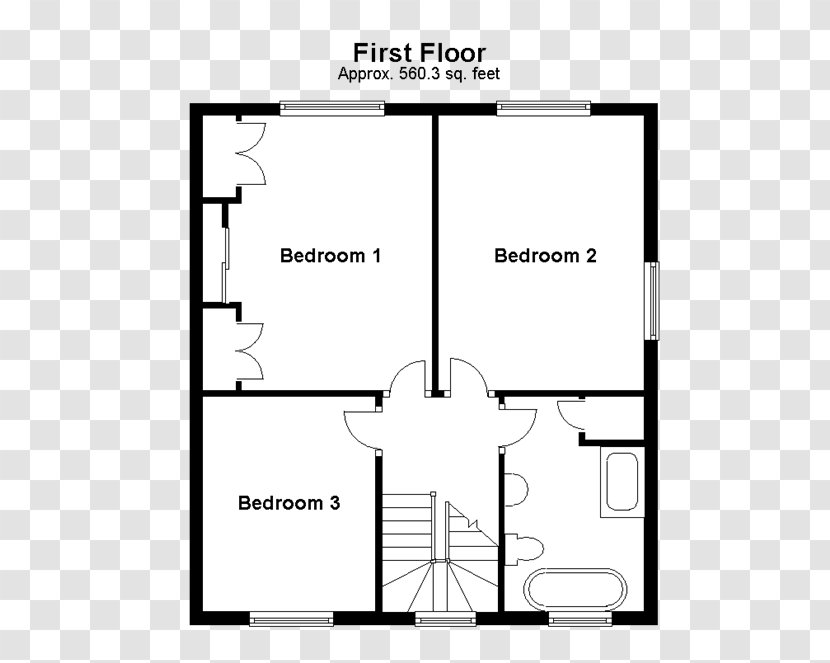 Floor Plan House Apartment Bedroom - Courtyard - Tree Transparent PNG