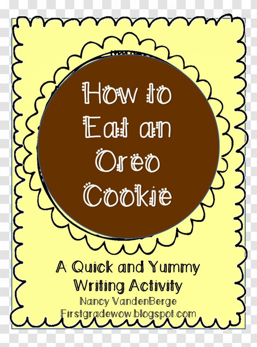 Oreo Writing First Grade Teacher Common Core State Standards Initiative Transparent PNG
