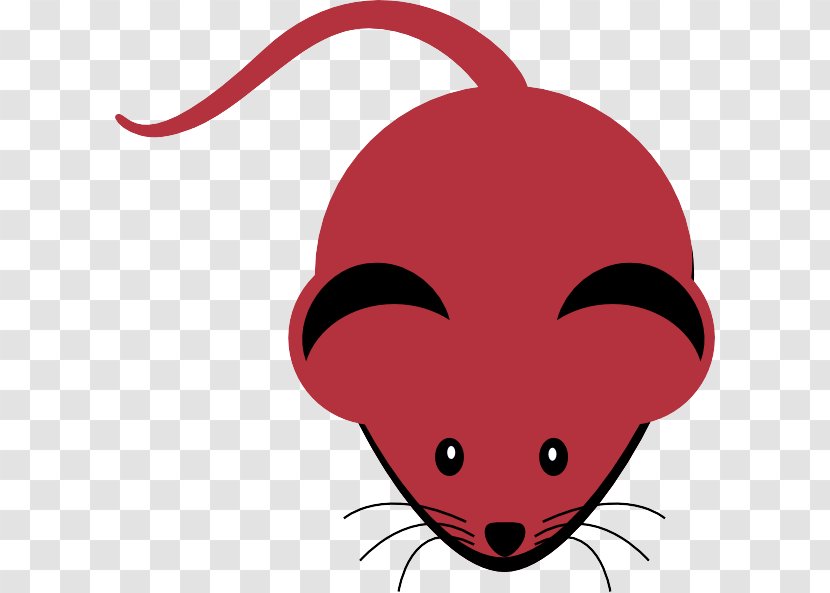 Nose Red Clip Art Cartoon Snout - Rat Mouse Transparent PNG