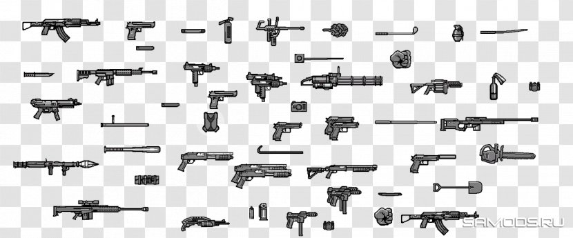 Grand Theft Auto: San Andreas Auto V IV Black & White Weapon - Iv Transparent PNG