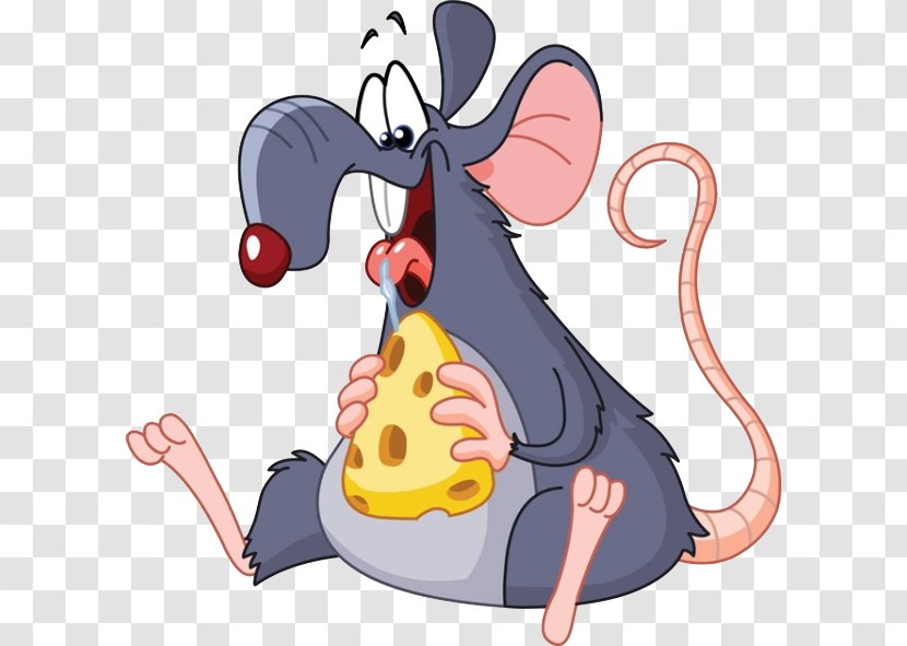 Rat Mouse Eating Clip Art - Flower - Cheese-eating Transparent PNG