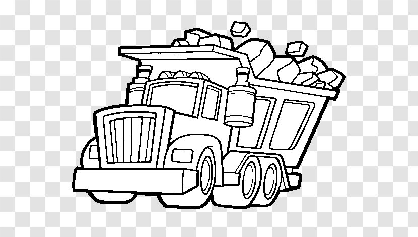 Car Dump Truck Drawing Kenworth - White Transparent PNG