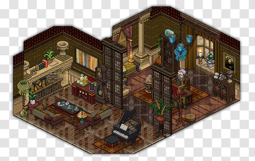 Habbo DeviantArt Image Drawing Interior Design Services - Living Room Transparent PNG