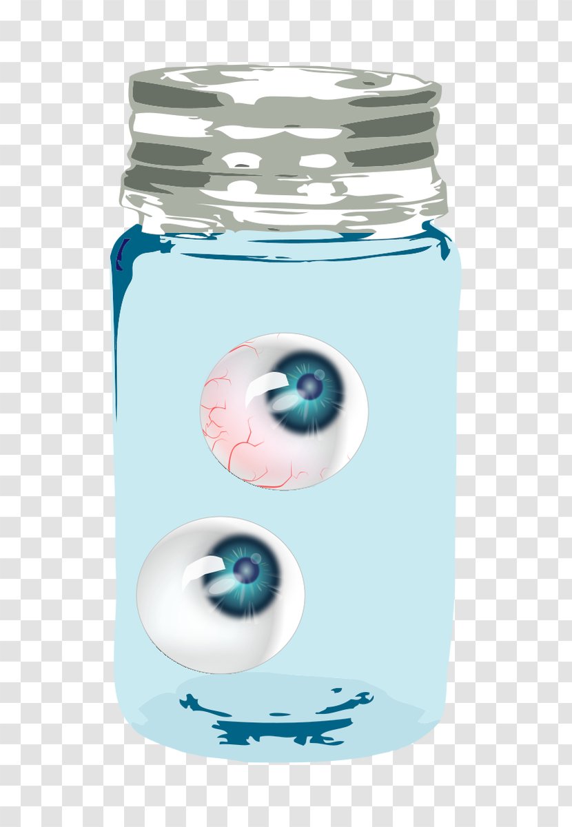 Short Story Word Liquid Water Mason Jar - Monster Eyes Transparent PNG