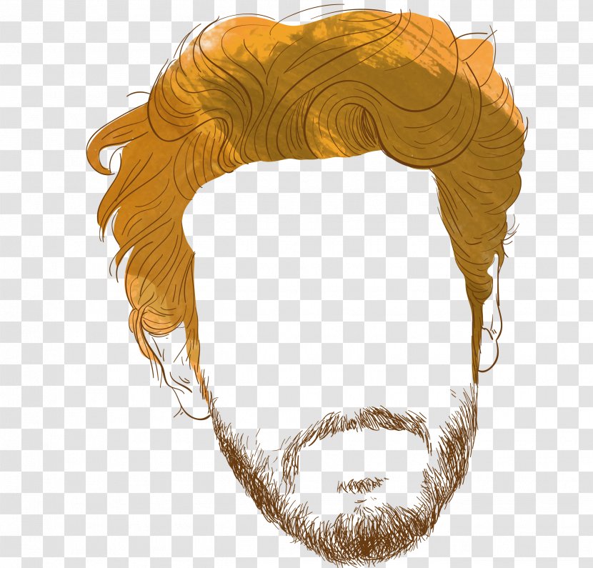 Man Beard Hairstyle - Face Transparent PNG