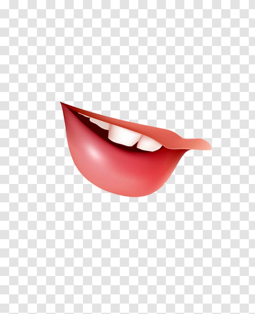 Lip Mouth - Red - U Transparent PNG