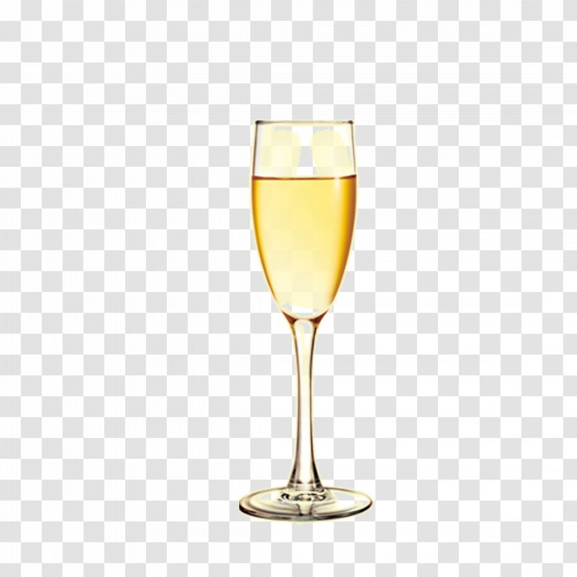White Wine Champagne Cocktail Glass - Drinkware Transparent PNG