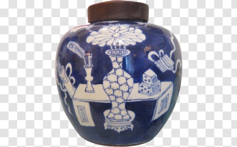 Blue And White Pottery Vase Ceramic Porcelain - Flowerpot Transparent PNG