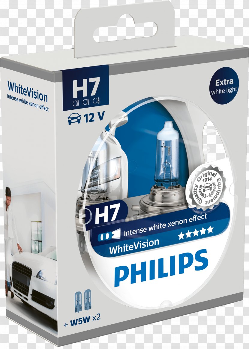 Car Headlamp Incandescent Light Bulb Philips Light-emitting Diode - Technology - Id Pack Transparent PNG