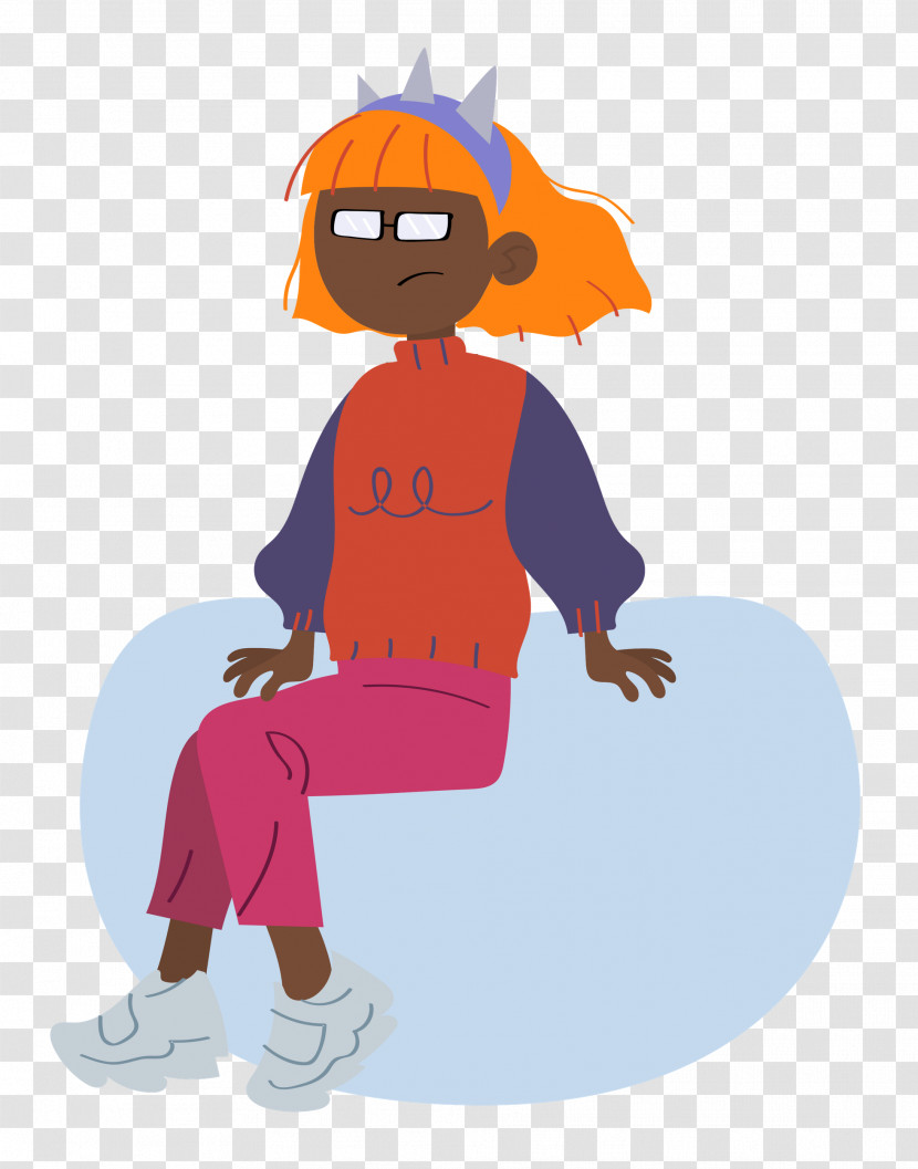 Clothing Cartoon Character Shoe Sitting Transparent PNG