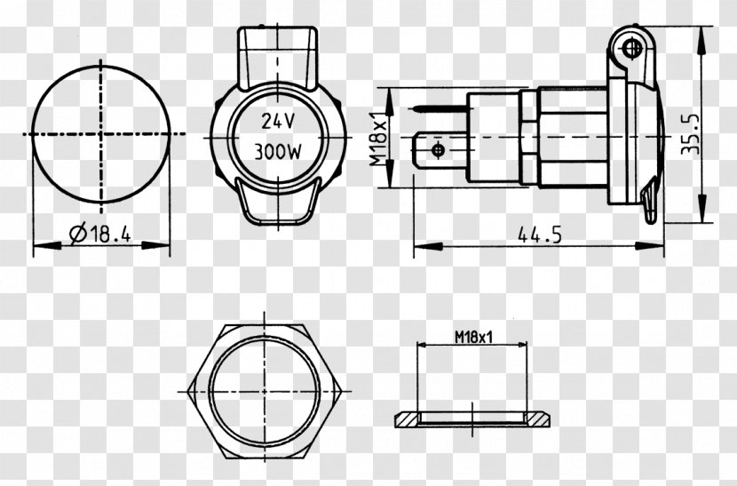 Technical Drawing Car Floor Plan - Monochrome Transparent PNG