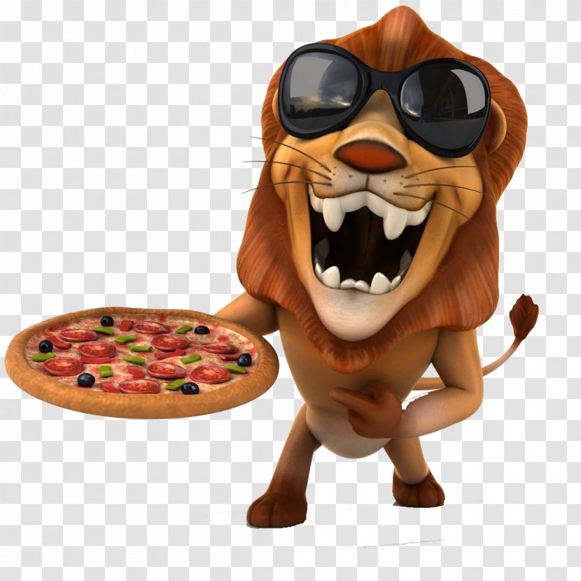 Lion Leopard Royalty-free Illustration - Banco De Imagens - A Pizza Transparent PNG