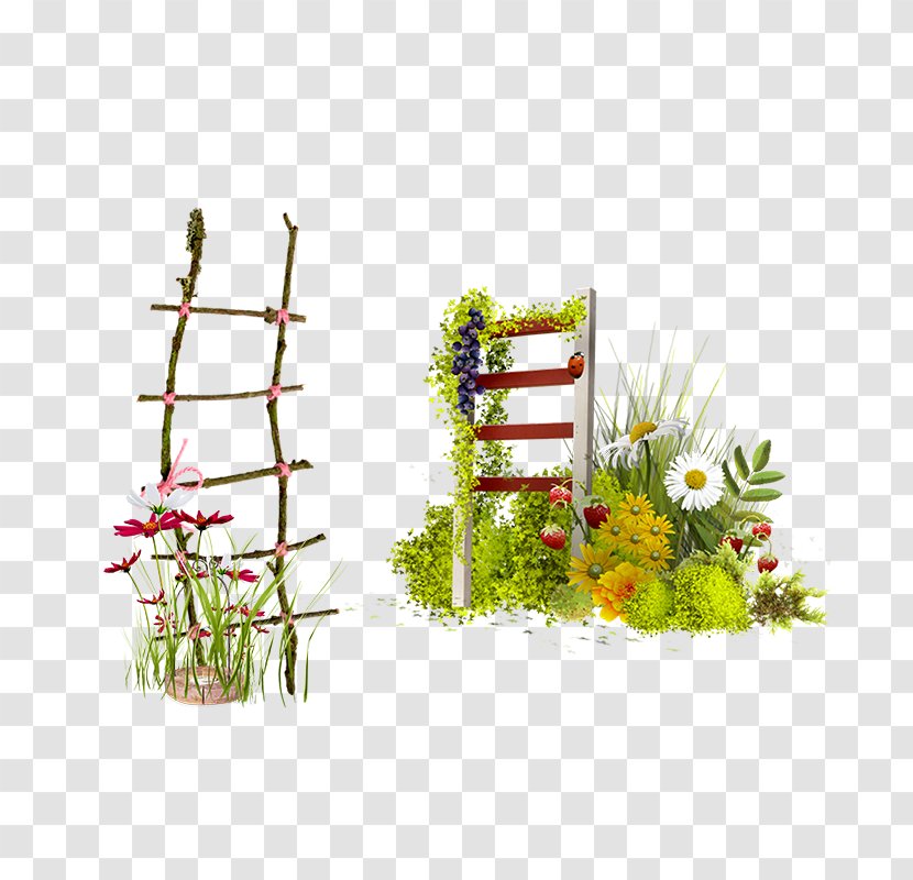 Flower Albom Clip Art - Tree - Frame Ladder Transparent PNG